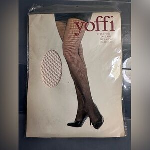 Yoffi Panty Hose White Lace Sheer One Size Style 9001 100-165 Lbs 5’ - 5’ 10”